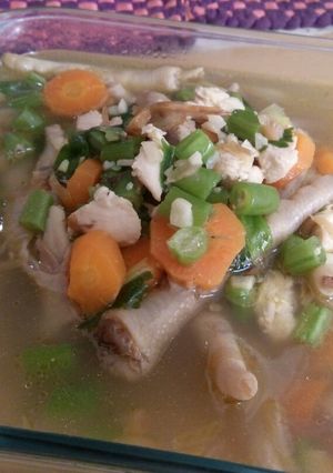 Foto resep Sop Ceker wortel buncis yummi