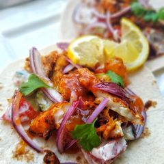 Curried Fish Tortillas A picture of Curried Fish Tortillas.