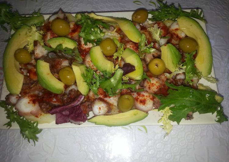 Ensalada fría de pulpo