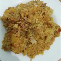 A picture of Kenyan Fried Rice.