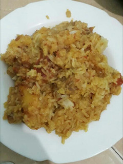 A picture of Kenyan Fried Rice.