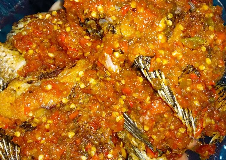 Cara mudah meracik Ikan mujair balado yang praktis