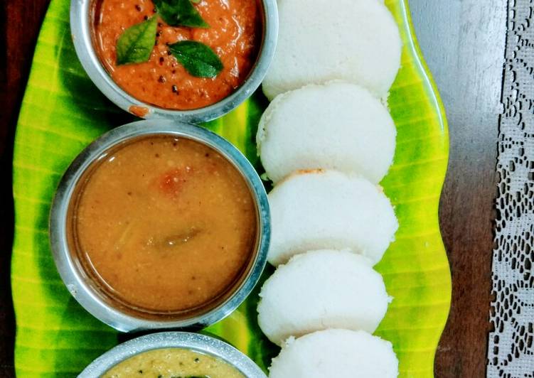 Step-by-Step Guide to Cook Speedy Idli with Sambar and Chutney