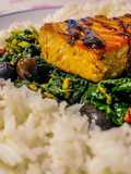 Bistecca di mare con verdure