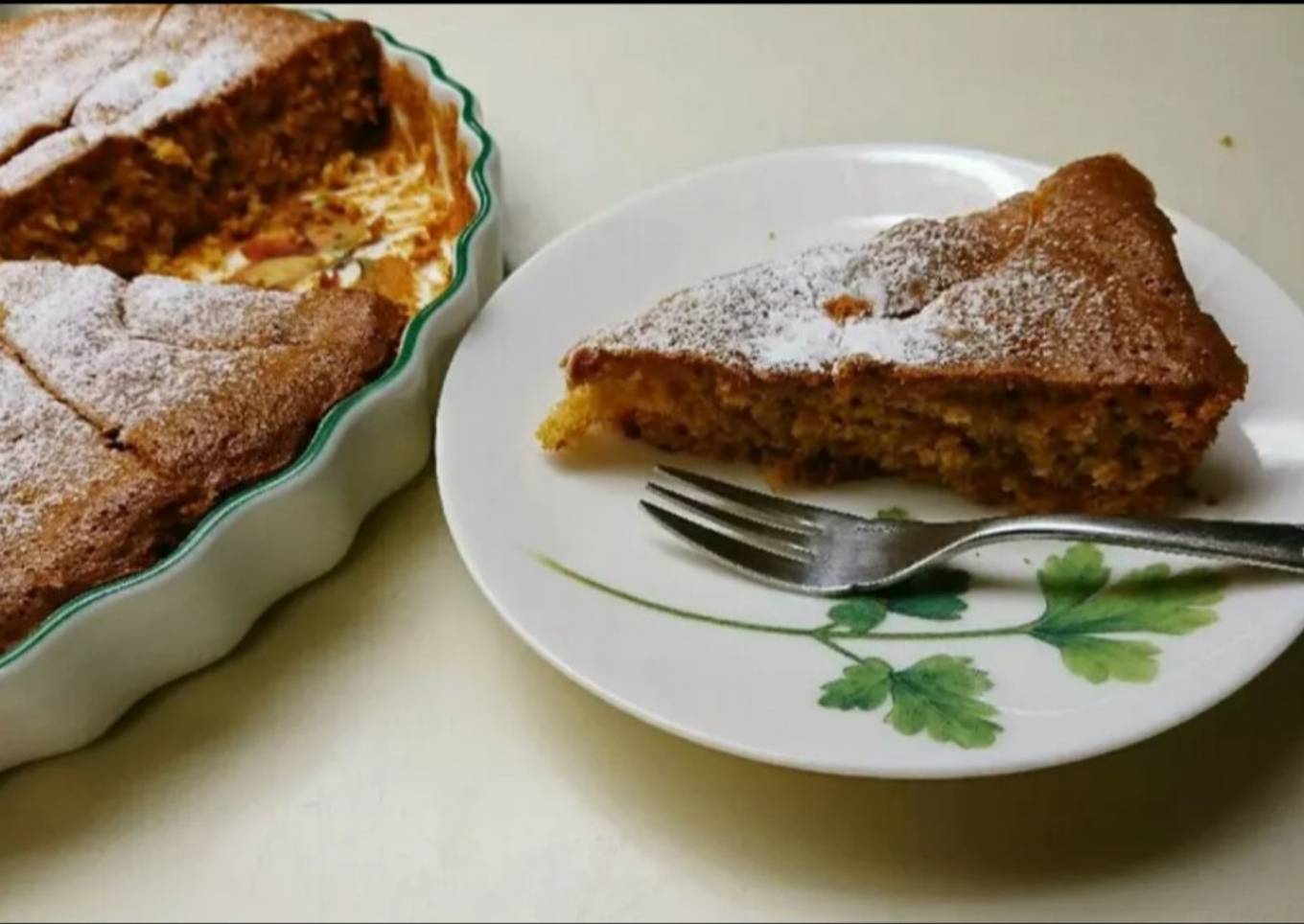 Caramelised apple cake