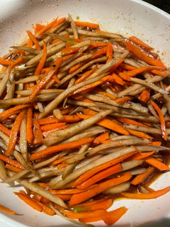 Foto resep Kinpira Gobo きんぴらごぼう (braised burdock roots)