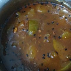 A picture of Kacche Aam ki Laungi / Raw mango Laungi.