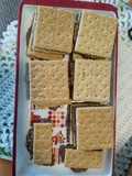 New Years No Bake Oat-Chocolate-PB Grahams