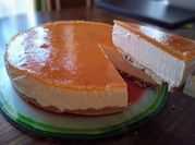 Una foto de torta de yogur sin harina