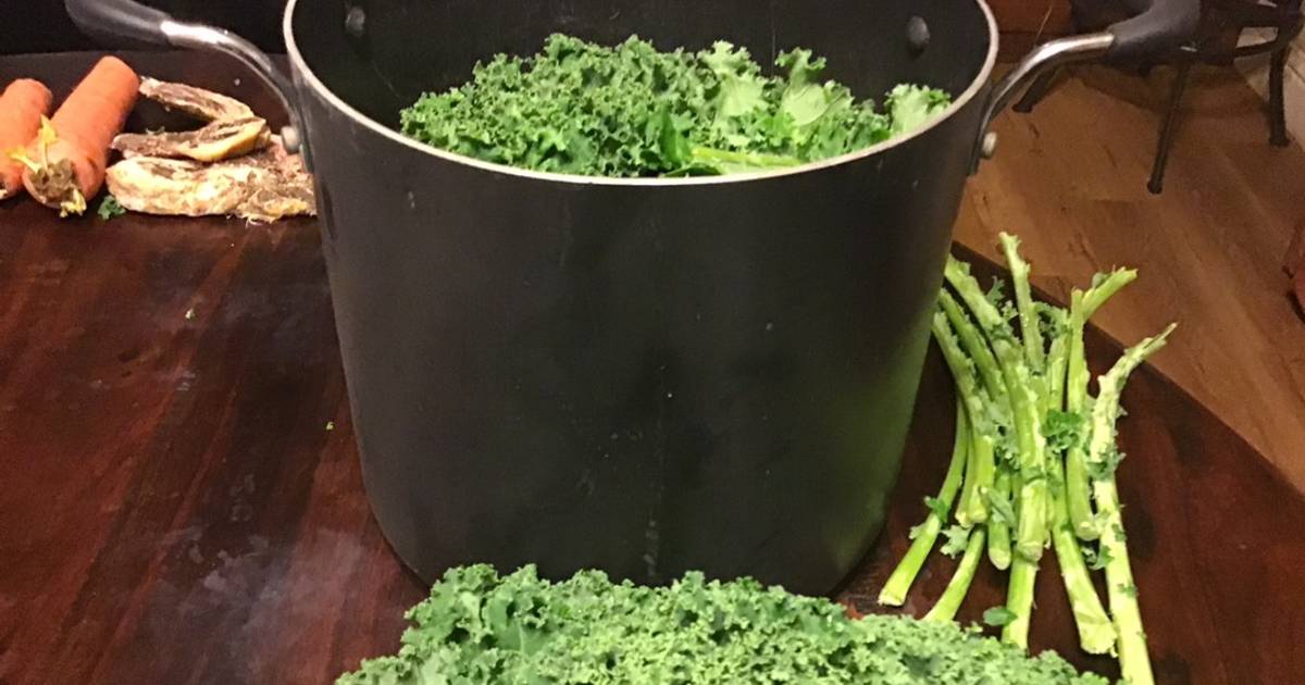 California Farm Smoked Salmon Kale Soup Recipe by Hobby Horseman Cookpad