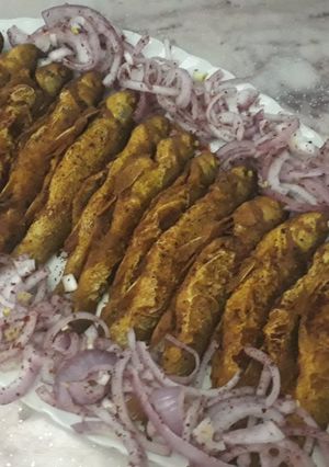 صورة لوصفة سمك مقلي صغير 🐟🐟🐟🐟