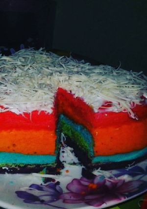 Foto resep Rainbow cheese cake
