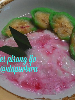 Foto resep Es pisang ijo