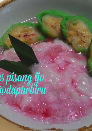 Foto resep Es pisang ijo