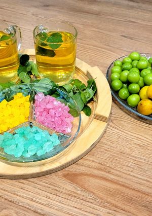 عکسی از دستور دم‌نوش نعنا و گل محمدی