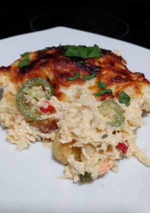 A picture of Chicken Cheddar Jalapeno Gnocchi Bake.