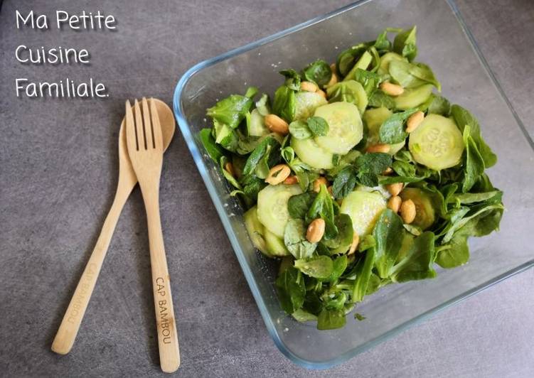 Comment pour faire Ultime Salade de mâche et concombre d&#39;inspiration thaï