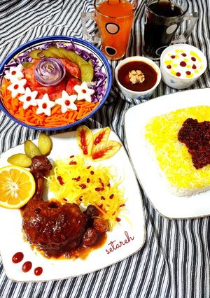 عکسی از دستور مرغ لواشکی😋