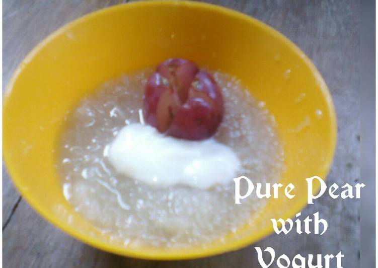  Resep  Pure pear with yogurt  mpasi 8 oleh Smaysa Margo 