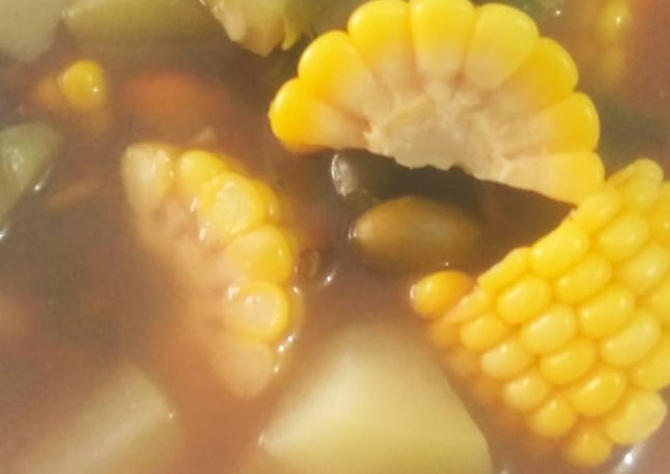 Sup sayur dengan asam jawa