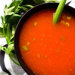 A picture of Simple Healthy Tomato-Celery Soup.