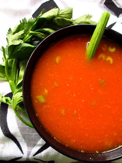 A picture of Simple Healthy Tomato-Celery Soup.