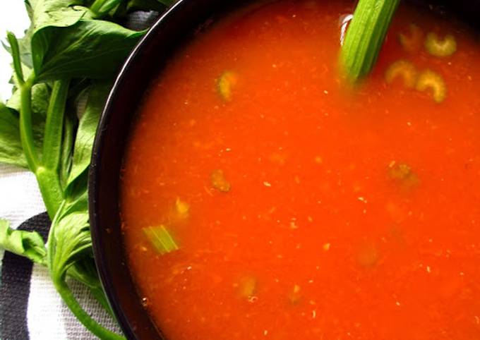 Easiest Way to Make Super Quick Homemade Simple Healthy Tomato-Celery Soup