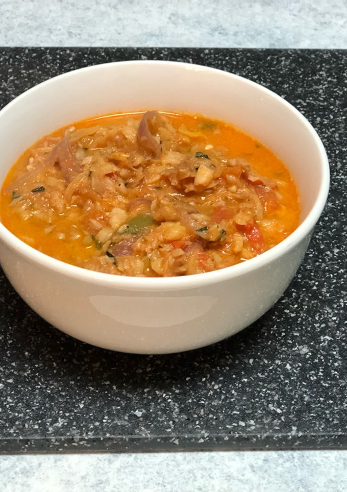 Una foto de Bacalao en Salsa de Coco