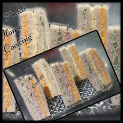 A picture of 🍔🥗🍟Vegetable and Cheese Triple Decker Sandwich🍔🥗🍟.