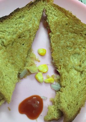 A picture of Sweet corn sandwich.