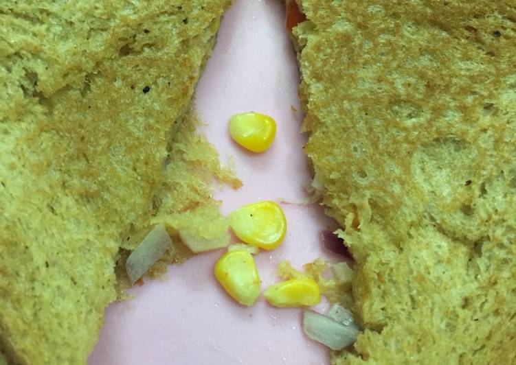 Sweet corn sandwich