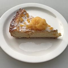 Citrus Cheesecake With Almond Crust A picture of Citrus Cheesecake With Almond Crust.