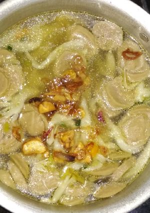 Foto resep Sup bakso + jamur