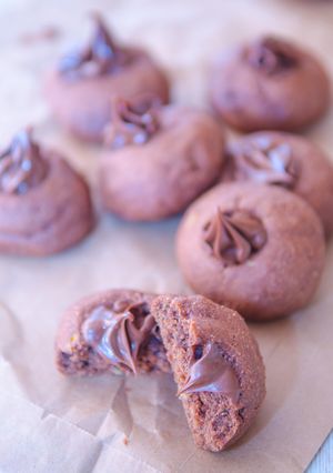 Una foto de Galletas de nutella y plátano
