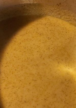 A picture of My oven roasted veg soup.