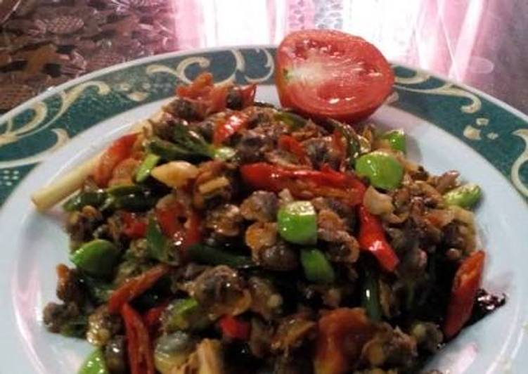 Anti Ribet, Memasak Tumis kerang pete pedas Sederhana Dan Enak