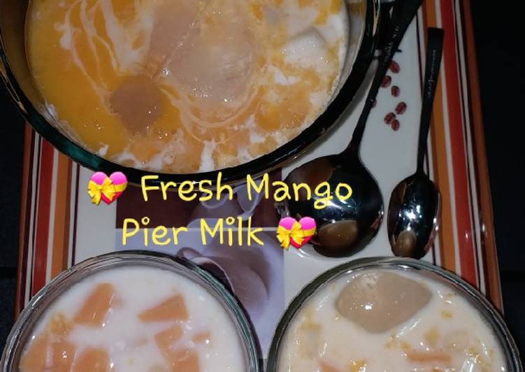 Cara Gampang Menyiapkan Fresh Mango-Pear Milk Anti Gagal