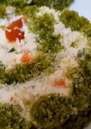 A picture of Stuffed spinach rolls.
