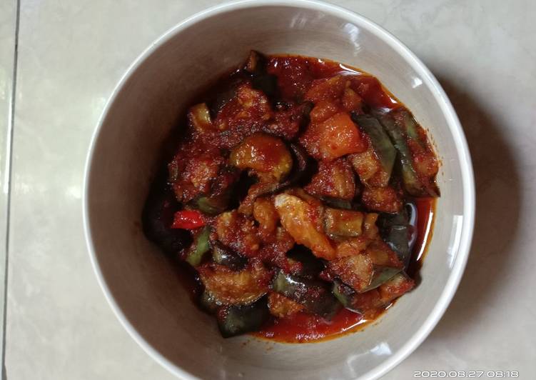 Resep: Terong balado kecap Yang Mudah