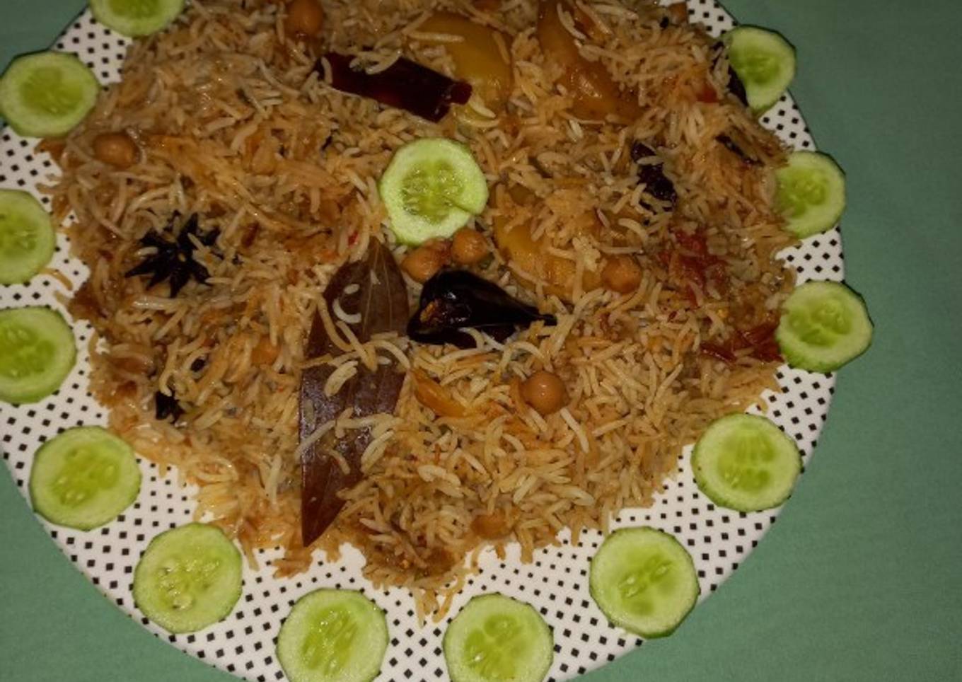 Chana masala biryani