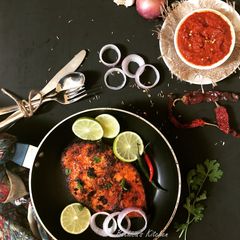 A picture of Goan Recheado Fish Fry.