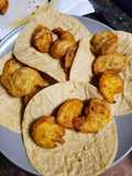 Tacos de camarones capeados