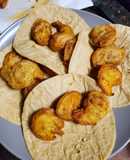 Tacos de camarones capeados