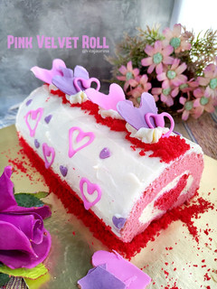 Foto resep Pink Roll Cake
