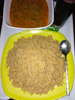 A picture of Biskin alkama da miyan taushe.