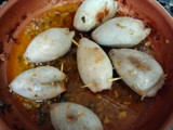 Calamares rellenos en su salsa