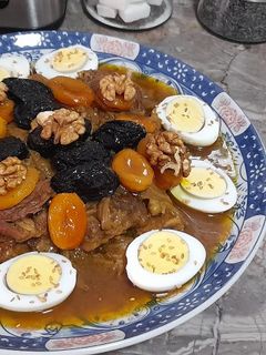 صورة لوصفة طبق اللحم على الطريقة المغربية
