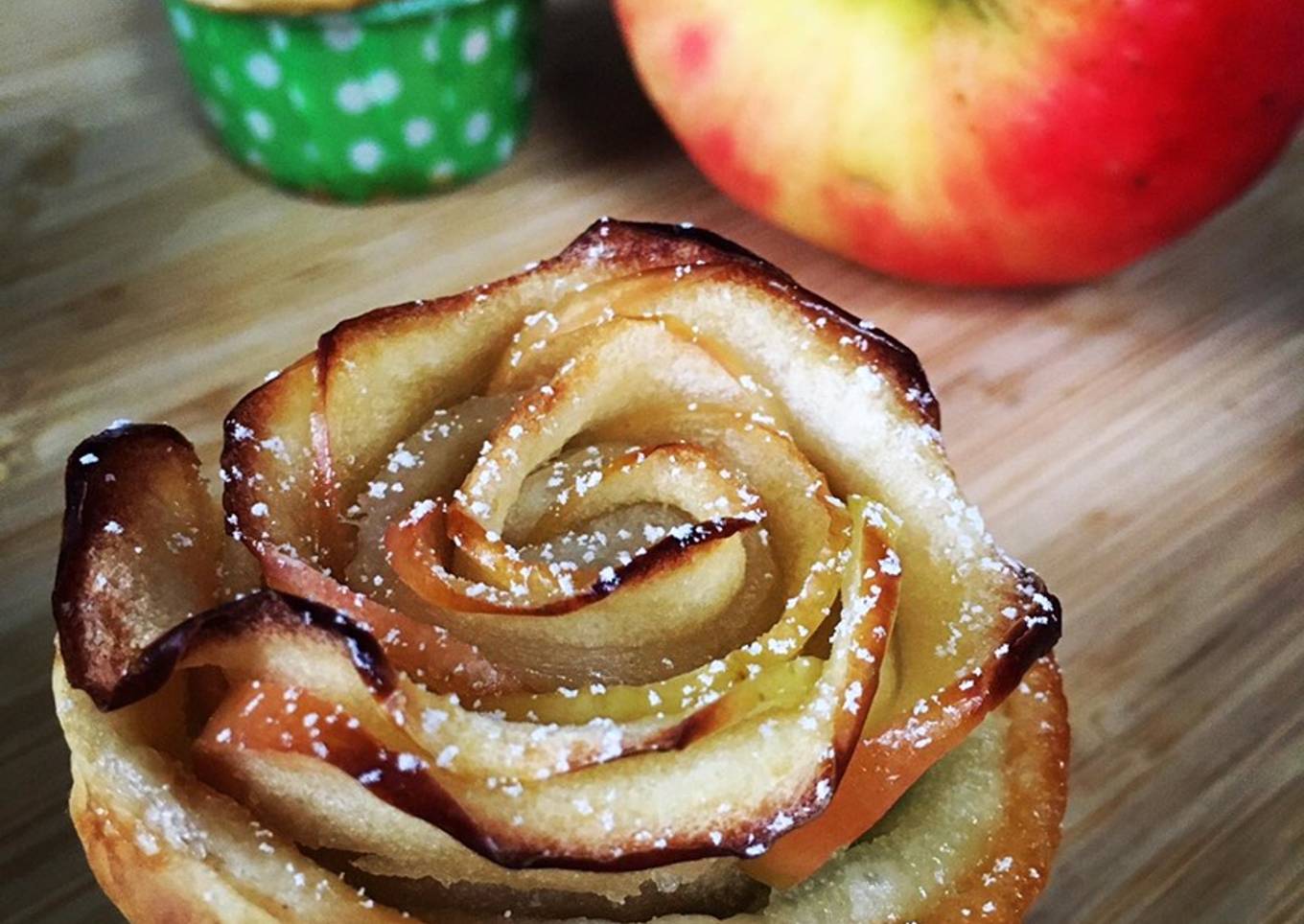 Rose feuilletée aux pommes