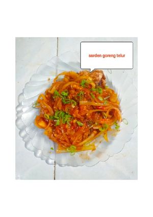 Foto resep Sarden goreng telur