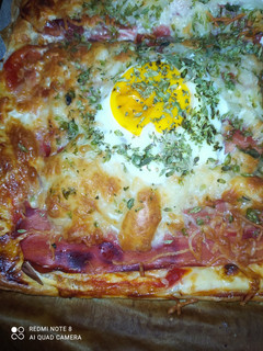 Una foto de Pizza de hojaldre